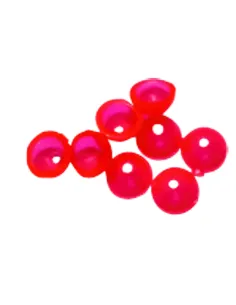 Kolpo Open Beads Red – Open Fishing Beads with Hole (Knot Protector and Spinning Lure)
