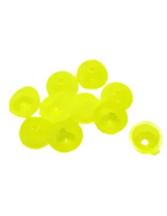 Kolpo Yellow Open Beads – Open Fishing Beads with Hole (Knot Protector and Spinning Lure)
