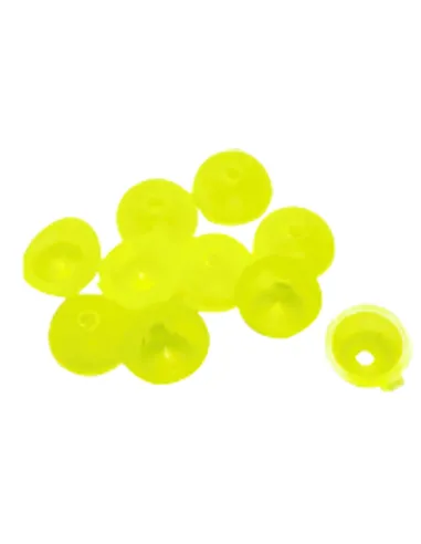 Kolpo Yellow Open Beads – Open Fishing Beads with Hole (Knot Protector and Spinning Lure)