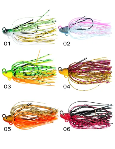 Kolpo FAST JIG 7g con Anti Alga – Jig da Spinning Black Bass in 6 Colori