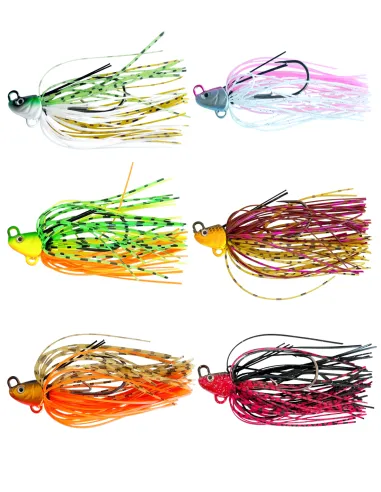 Kolpo FAST JIG 7g con Anti Alga – Jig da Spinning Black Bass in 6 Colori