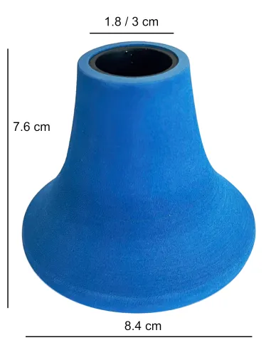 Kolpo universal combat rear cap for trolling, vertical, catfish and sturgeon rods, blue and red