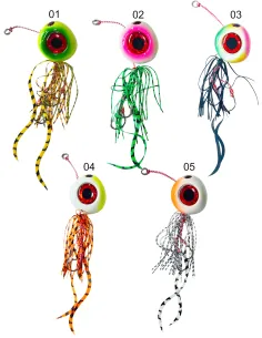 Kolpo Tide 150g – Luminescent Vertical Fishing Lure with Double Assist Hook and 3D Eyes