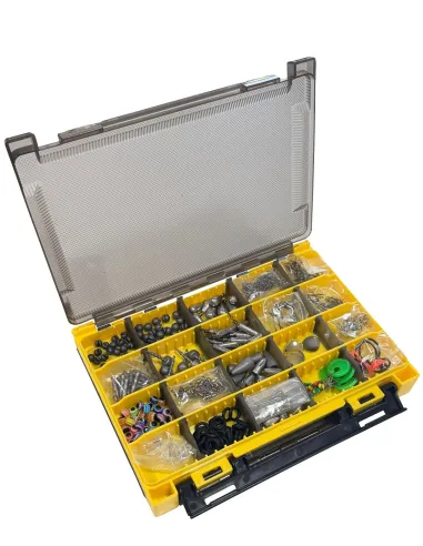 KOLPO 356 Pieces Soft Lure Hardware Set, Offset Hooks, Jig Heads, Leads