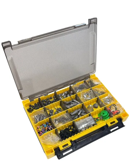 KOLPO 356 Pieces Soft Lure Hardware Set, Offset Hooks, Jig Heads, Leads
