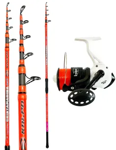 Kolpo Complete Surfcasting Fishing Combo – Grintamarina 4.20m 160g Rod + King Sea 8000 Reel