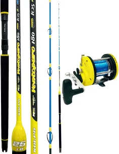 Kolpo Ventopuro 180cm 25lb Trolling Fishing Combo + Laguna Troll 50 Reel with Preloaded Line