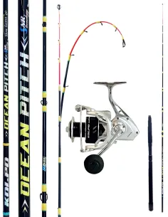 Kolpo Combo Ocean Pitch + Marvik 6000 – Titanium Rod for Vertical Fishing and Extreme Bottom Fishing