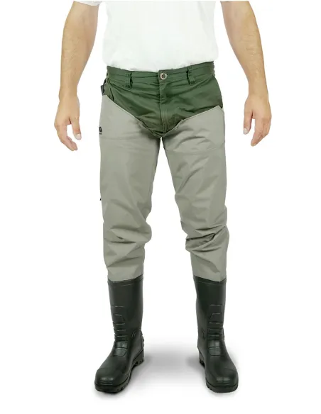 Colmic Hip Waders in 210T Taslon – Waterproof and Lightweight Technical Thigh Waders for Fishing