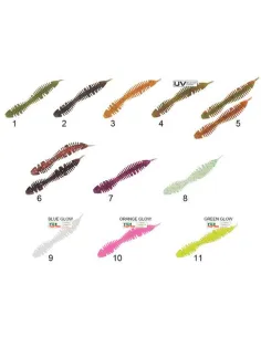 Seika Jumper Worm 2” – Esche Soft Ultra-Light Spinning Fresh & Salt Water con Scent al Pesce