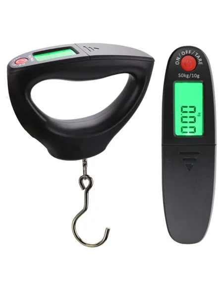 Kolpo 50kg Digital Fishing Scale with Ergonomic Handle, LCD Display, and Iron Hook