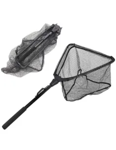 Kolpo Tactical Spinning Landing Net Foldable with EVA Handle and Belt Hook 95 cm