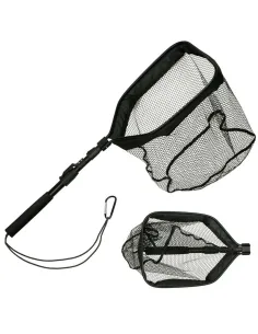 Kolpo Tactical Landing Net Teleadjustable Foldable Spinning with EVA Handle and Hook