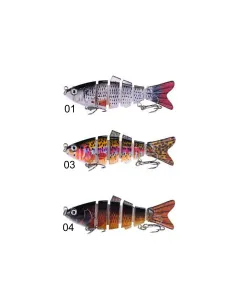 Kolpo FLEXOR Articulated Lure 10 cm 17 g – Realistic Swimming, Anti-Salt, K-Brutale Treble Hooks 2