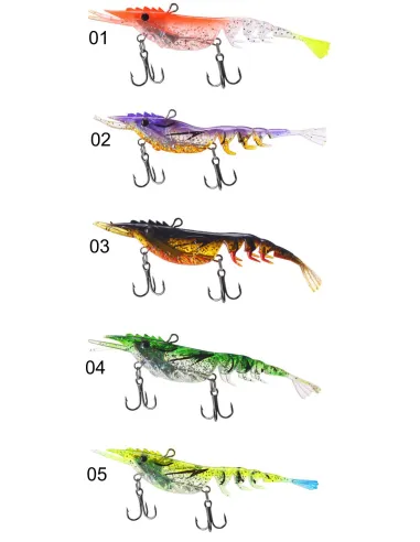Kolpo Natural ShrimFlex 10.5 cm 11 g – 3D Rubberized Shrimp, Super Realistic with Double K-Brutal