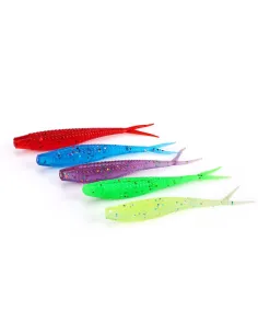 Kolpo VIPERBAIT 7 cm 1.7 g – 3PCS-Esca Gommata con Coda Vibrante per Bass, Spigola e Luccio Siliconici Kolpo