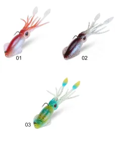 Kolpo OCTOKING 22 cm 130 g – Rubberized Squid Bait for Vertical Sea Fishing, Super Realistic and Attractive 2