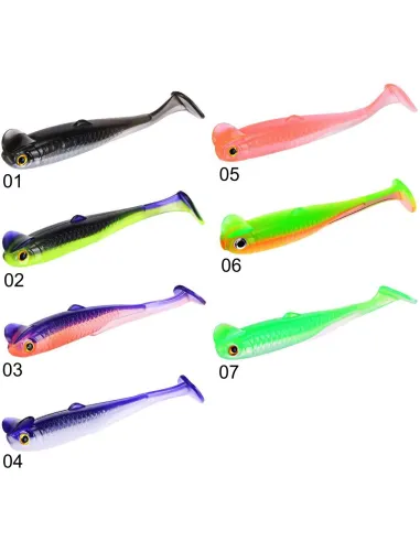 Kolpo SOFTX – Rubberized Spinning Softbait with Ultra-Realistic Vibrating Tail – 5 Pieces