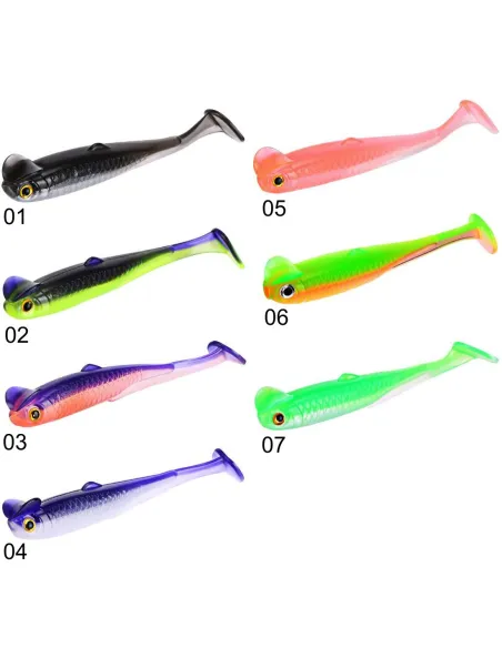 Kolpo SOFTX – Rubberized Spinning Softbait with Ultra-Realistic Vibrating Tail – 5 Pieces