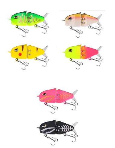 Kolpo RaptorJoint 6cm 6g – Jointed Lure with Soft Vibrating Tail for Predators