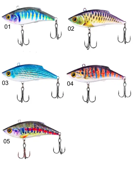 Kolpo Turbobite 8 cm 10 g – Sinking Lure with Double Treble Hook for Sea, Lake and River