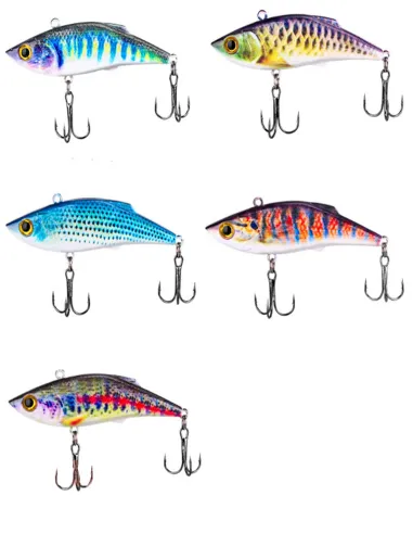 Kolpo Turbobite 8 cm 10 g – Sinking Lure with Double Treble Hook for Sea, Lake and River