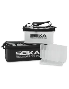 Seika Tubertini Eging Bag Medium/Large – Hard EVA Salt-Proof Eging Bag for In-Shore and Off-Shore Eging