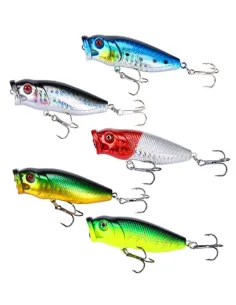 Kolpo BoosterPop 6.5 cm 8.5 g – High-Foam Floating Popper for Predators in the Sea, Lake, and River