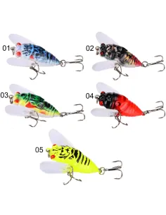 Kolpo Fly Sketch 5 cm 6 g – Floating fly lure with side wings and double treble hook 2