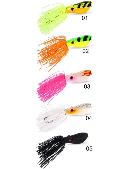 Kolpo Octopusking 5 cm 6 g – Soft sea spinning octopus with double hook for predators