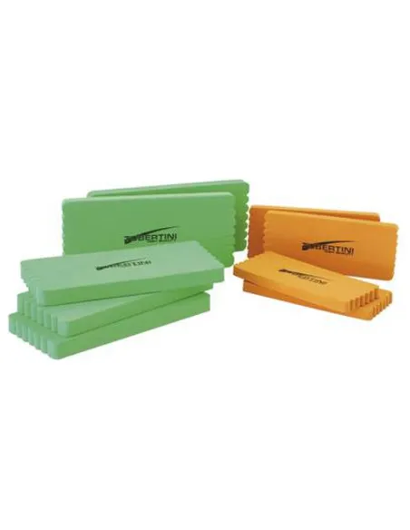 Tubertini EVA Volpi – Line Winder Board with 6 Grooves | Orange 14×6×1 cm – Green 18×8×1.5 cm