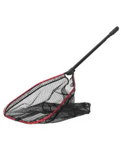 Seika Predator Folding Landing Net – Compact and Robust No-Kill Rubberized Net for Predators