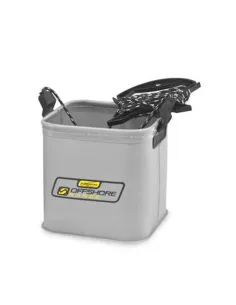 Tubertini Offshore SQ Bucket – Folding Square Bucket with 3m Rope, Ideal for Groundbait and Water