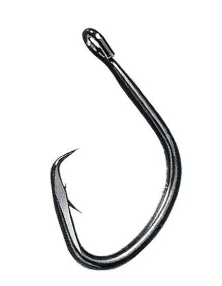 Tubertini Series 277 Super Mutu – Circle Black Chrome Hook for Drifting and Big Game