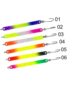 KOLPO Slim SPOON 3.0 g – Spoon for Lake Trout, Slim Profile, 6 Colors, Slow Descent and Super Captivating 2