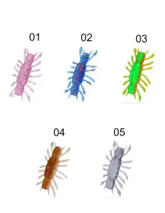 KOLPO Creatura Soft 4.2 cm 2.5 g – Soft Lure Spinning Light, Freshwater and Seawater, 3 pcs 2