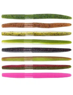 KOLPO Bass Worm 13,5 cm 10 g – Esca Siliconica Spinning Black Bass e Lucci | 3 pz