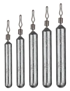 Kolpo Drop Shot Leads with Swivel – 6 Weights 5–18 g for Drop Shot Fishing Pack of 3