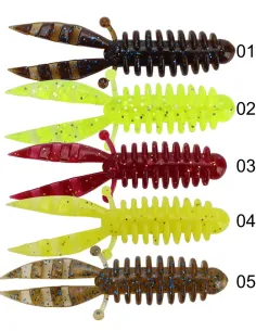 Kolpo Soft Crab 1.5g – 5.5cm Soft Lures for Spinning Black Bass and Predators, 5 Colors 5pcs 2
