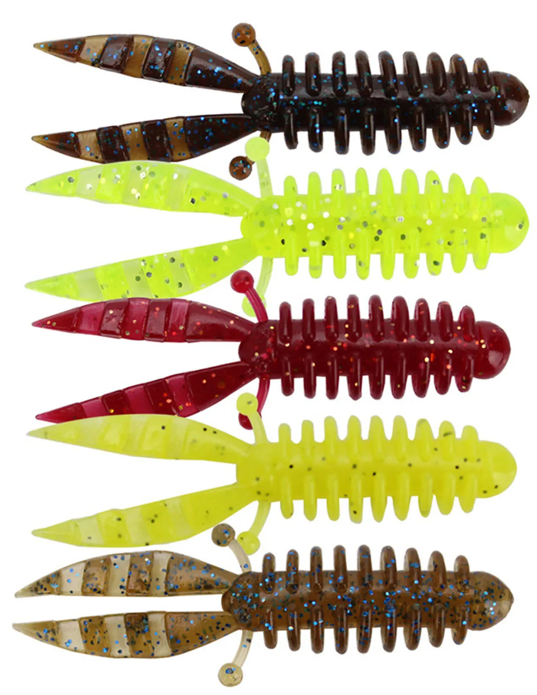Vermone Gomma Pesca Black Bass Esca Siliconica Artificiale Colore WGR Vermone Gomma Pesca Black Bass Esca Siliconica Artificiale Colore WGR