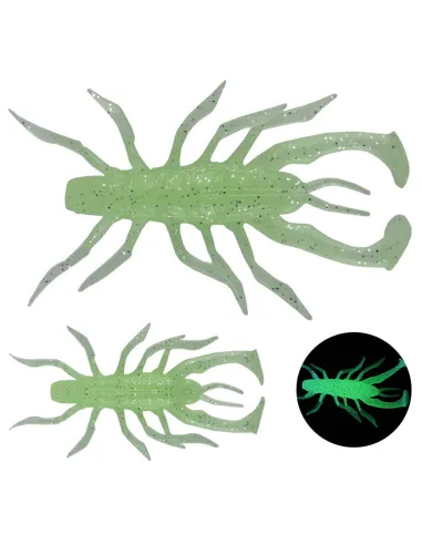 Kolpo Soft Shent Mini Crab 5.5g – 7cm Soft Bait for Spinning Black Bass and Predators, 3 pieces