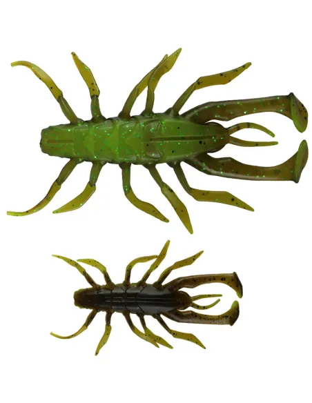 Kolpo Soft Shent Mini Crab 5.5g – 7cm Soft Bait for Spinning Black Bass and Predators, 3 pieces
