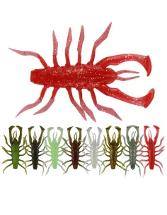 Kolpo Soft Shent Mini Crab 5.5g – 7cm Soft Bait for Spinning Black Bass and Predators, 3 pieces
