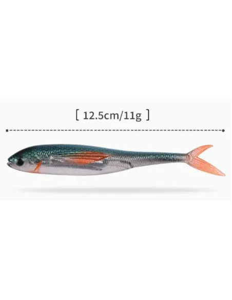Kolpo Mirror Soft Lure 12.5cm 11g – Spinning and trolling lure for sea and freshwater, internal reflection, 2 pcs