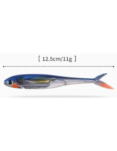 Kolpo Mirror Soft Lure 12.5cm 11g – Spinning and trolling lure for sea and freshwater, internal reflection, 2 pcs