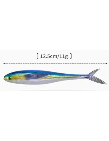 Kolpo Mirror Soft Lure 12.5cm 11g – Spinning and trolling lure for sea and freshwater, internal reflection, 2 pcs