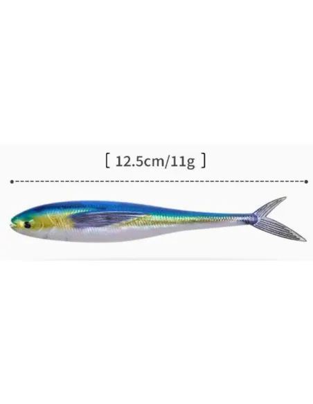 Kolpo Mirror Soft Lure 12.5cm 11g – Spinning and trolling lure for sea and freshwater, internal reflection, 2 pcs