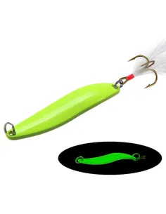 Kolpo Ondulate Glow – Spinning and coastal trolling lures with triple treble hook, 4 weights, 1 pc
