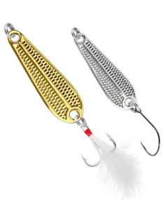 Kolpo Metal Spoon Ondulating Spinning and Coastal Trolling Lure – Gold and Silver – 1.5/3.5/5/7 g