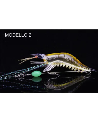 Kolpo Realistic Armed Shrimp 9cm 6g – Bait for Octopus and Vertical Sea Fishing
